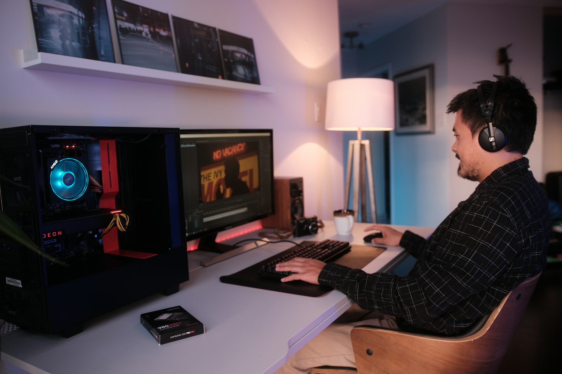 A well-organized library of video games.